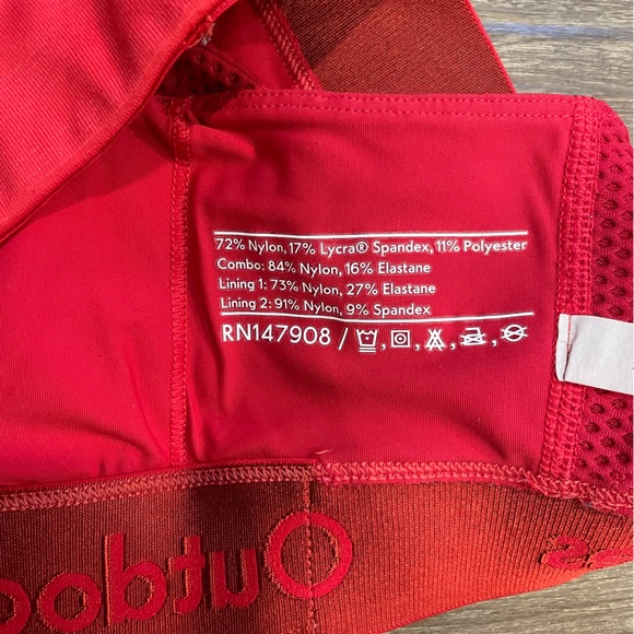 Outdoor Voices Doing Things Bra in Red - Picture 6 of 6